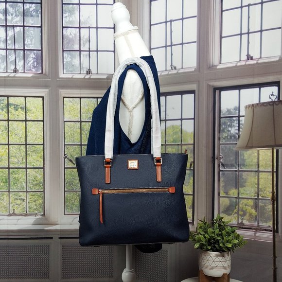 NWT DOONEY & BOURKE LARGE PEBBLE GRAIN SHOPPER & LARGE SLIM WRISTLET (BL… - Picture 8 of 16